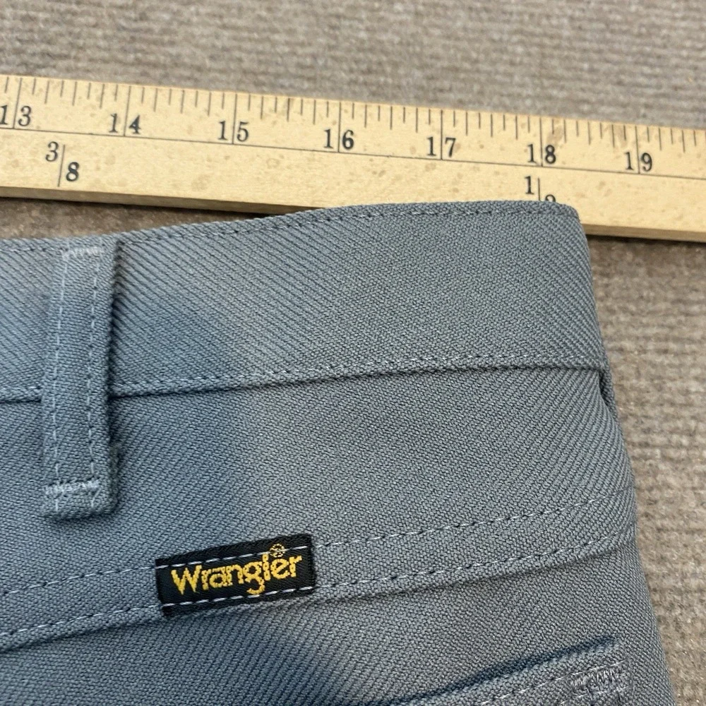Vintage Wrangler Pants‎ Gray Mens Fits 36x27 Rancher Nylon Performance 00082GY